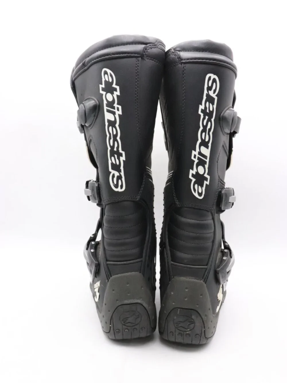 Alpinestars Tech 3s Motocross Boot Men’s Size 8 Black White Bike Boots